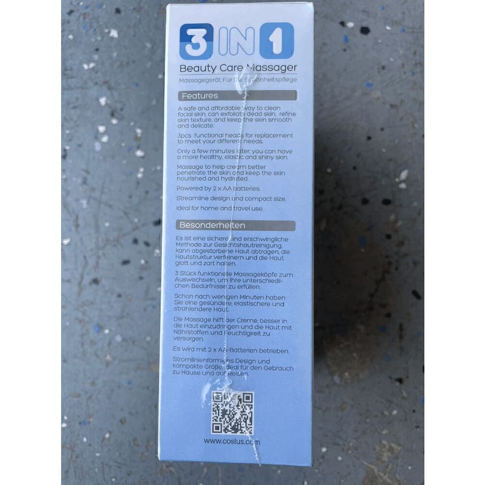 COSLUS 3 in1 JBK-D Electric Exfoliating Spin Cleanser Device IPX7 Waterproof - Picture 3 of 3